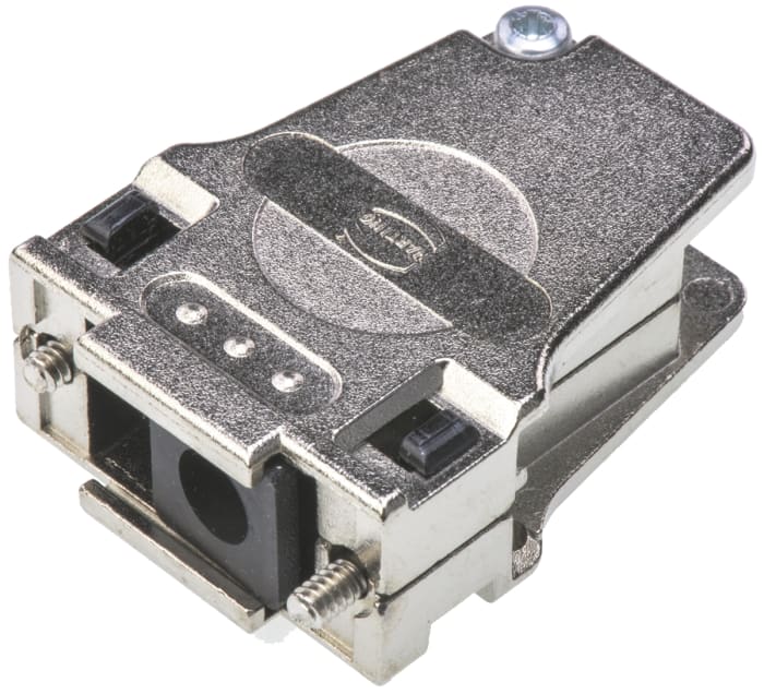 HARTING D-sub Series Metal Right Angle D Sub Backshell, 9 Way, Strain Relief