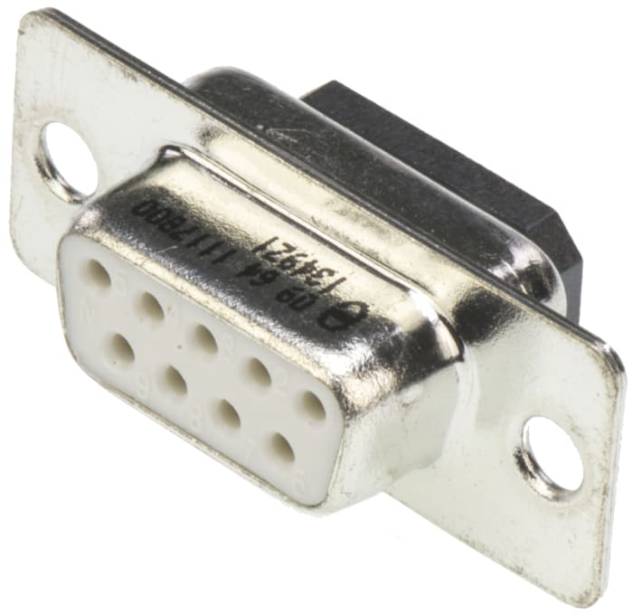 HARTING 9 Way Panel Mount D-sub Connector Socket, 2.77mm Pitch