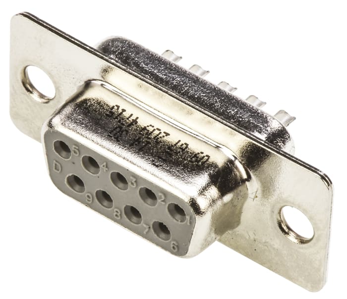 HARTING 9 Way Panel Mount D-sub Connector Socket, 2.77mm Pitch
