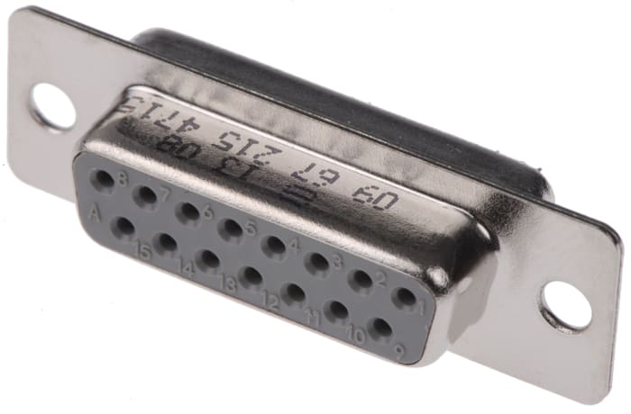 HARTING 15 Way Panel Mount D-sub Connector Socket