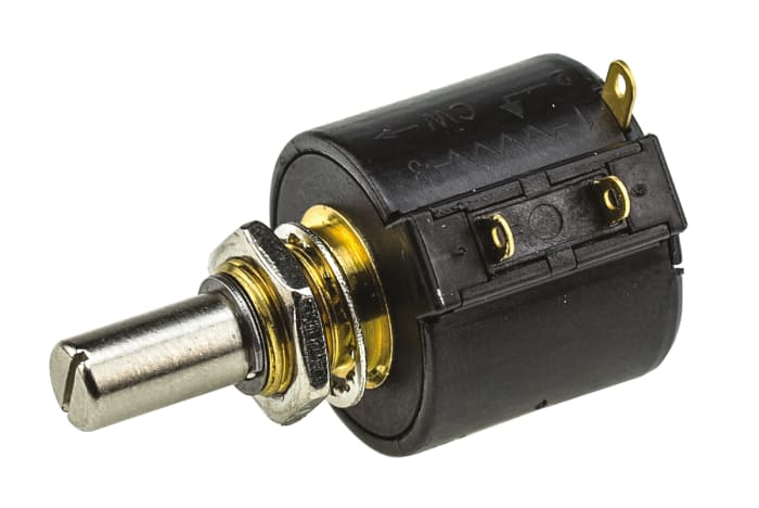 Bourns 3549 10kΩ Rotary Potentiometer 10-Turns 1-Gang Panel Mount, 3549S-1AA-103A