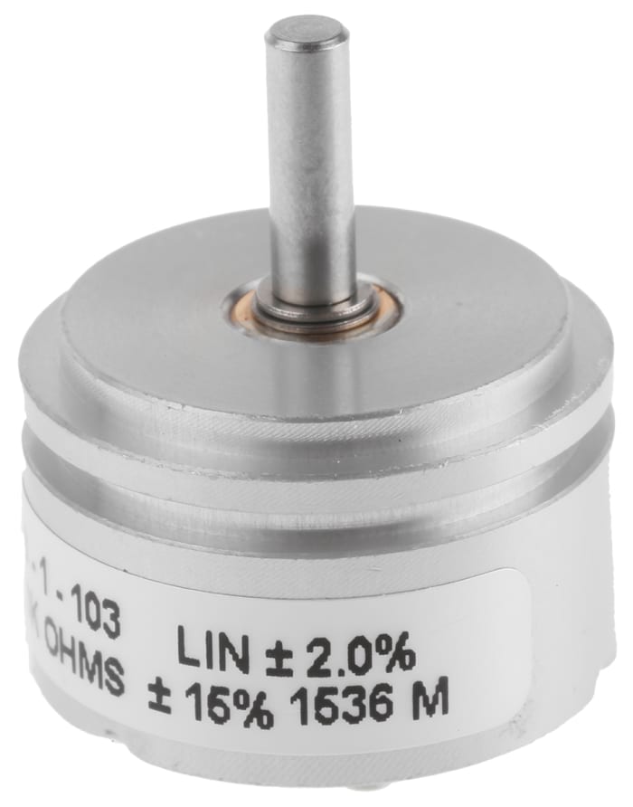 Bourns 6539 10kΩ Rotary Potentiometer 1-Gang Servo Mount, 6539S-1-103