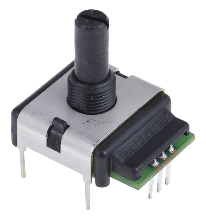 Bourns Incremental Incremental Encoder, 24 ppr, Quadrature Signal, Solid  Type, 6.35mm Shaft