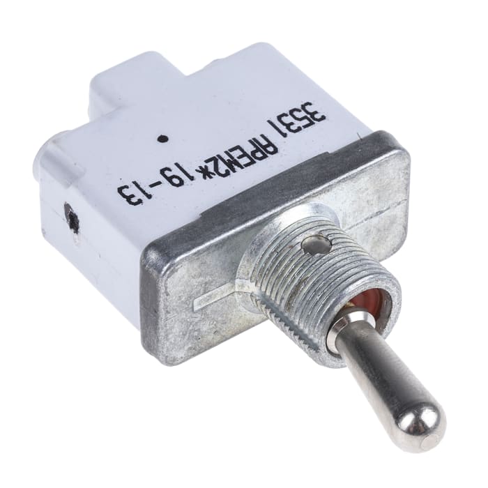 APEM Toggle Switch, Panel Mount, On-Off, SPST, Screw Terminal, 125 V ac, 28V dc