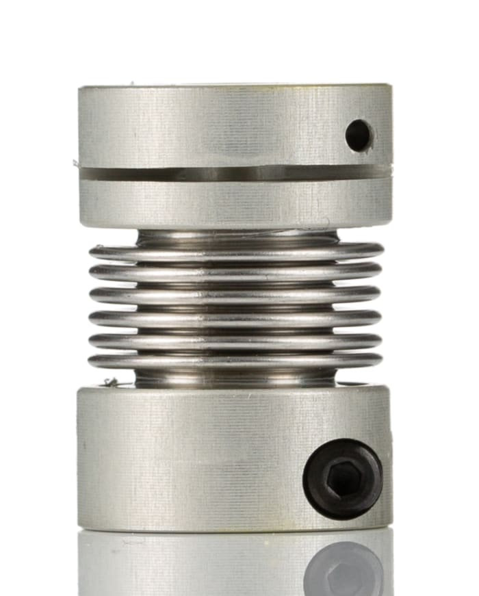 Huco Bellows Coupling, 16mm Outside Diameter, 5mm Bore, 23mm Length Coupler