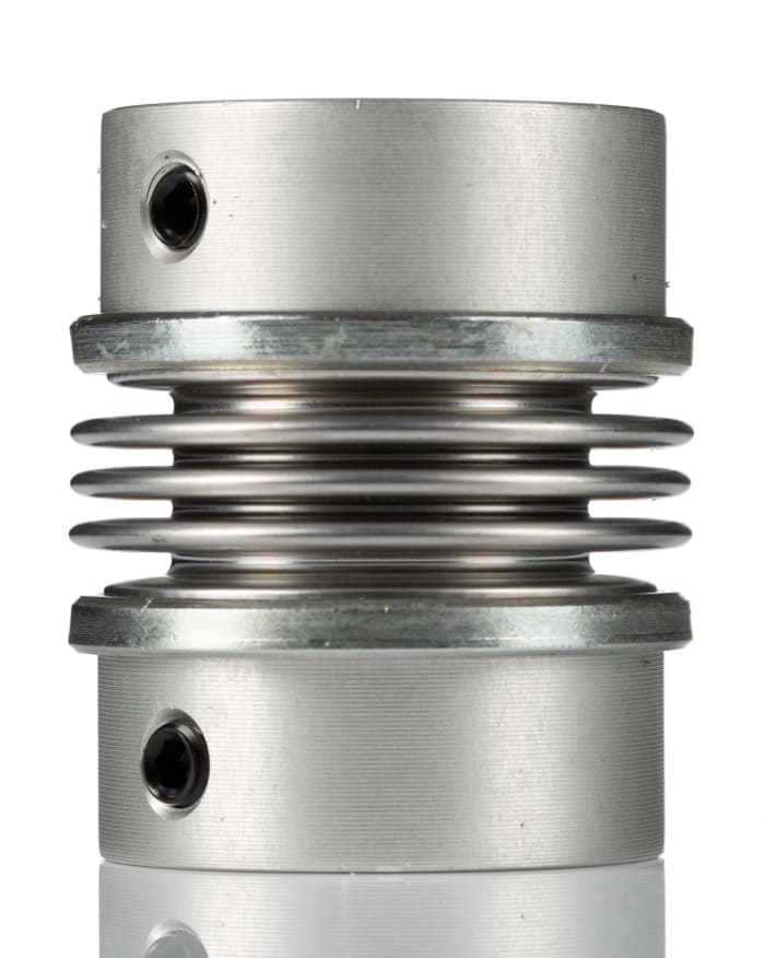 Acoplamiento de fuelle Huco, Ø de calibre 16mm, Ø exterior 41mm, long. 49.7mm, par 7.61Nm