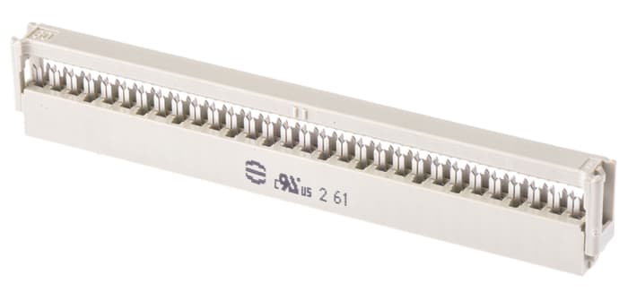 HARTING 60-Way IDC Connector Socket for Cable Mount, 2-Row