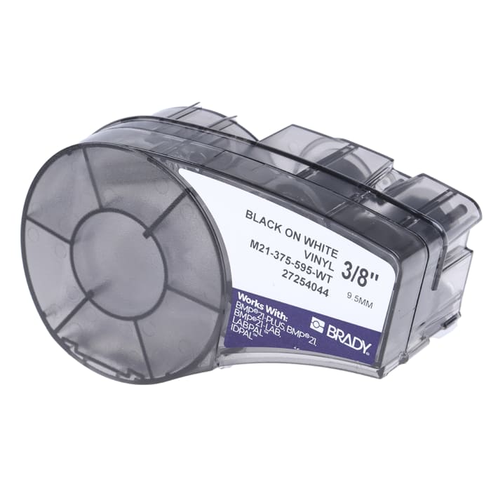 Brady Black on White Cable Labels for BMP21 LAB, BMP21, BMP21-PLUS, IDPAL,  LABPAL