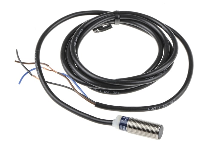 Telemecanique Sensors Inductive Threaded Barrel Proximity Sensor, M12, 4 mm Detection, PNP NO, 10 → 36 V dc