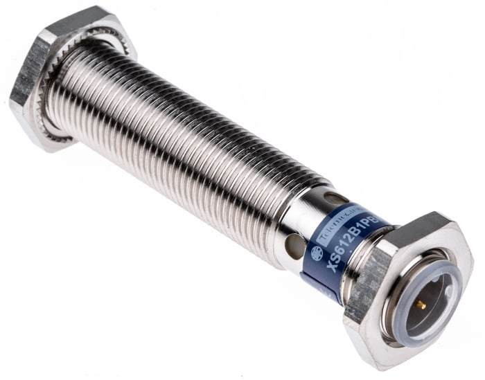 Telemecanique Sensors Inductive Threaded Barrel Proximity Sensor, M12, 4 mm Detection, PNP NC, 12 → 48 V dc