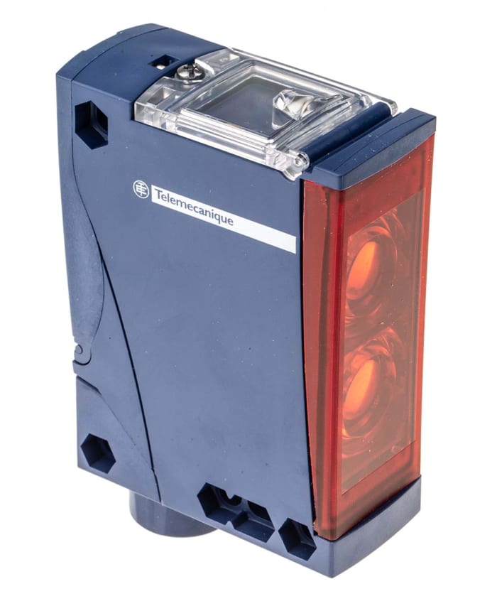 Telemecanique Sensors Diffuse Photoelectric Sensor, Block Sensor, 2.1 m Detection Range