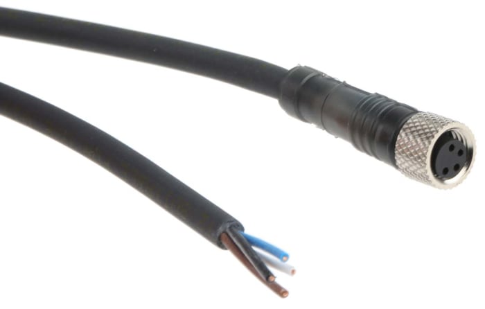 connecteur précâblé femelle, M8, 4 broch