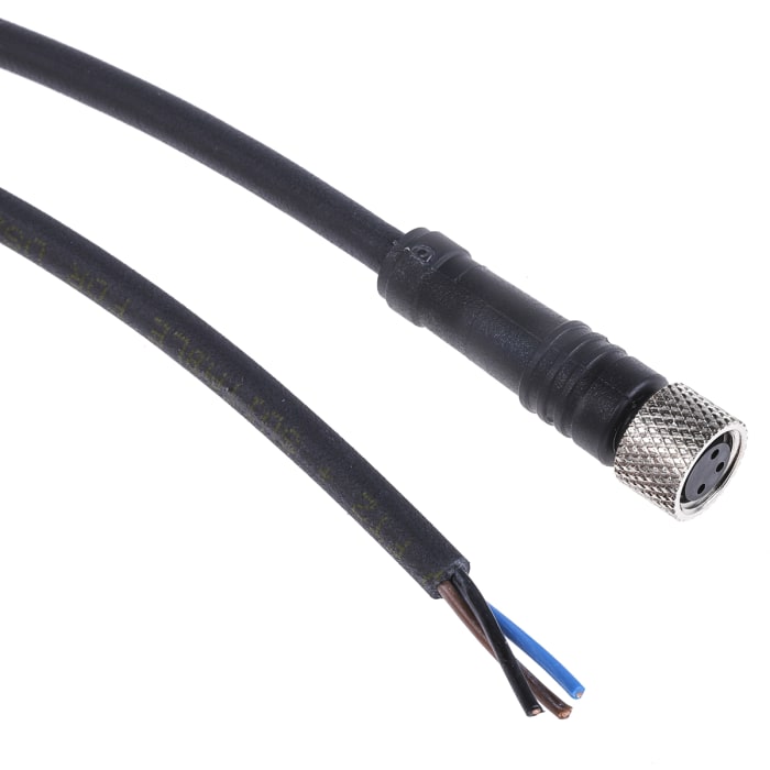 Telemecanique Sensors Straight Female 3 way M8 to Unterminated Sensor Actuator Cable, 10m