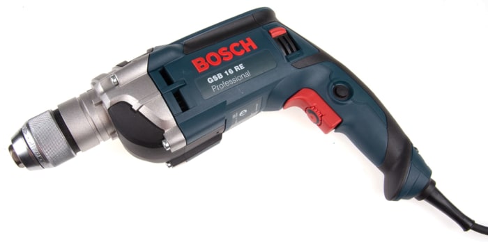 060114E560 Bosch Bosch Keyless 110V Corded Hammer Drill BS 4343 Plug 695 7104 RS Components
