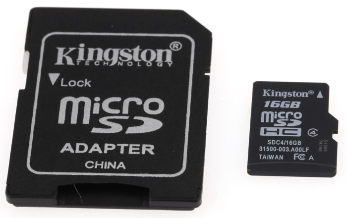 Kingston 16 GB MicroSDHC SD Card, Class 4