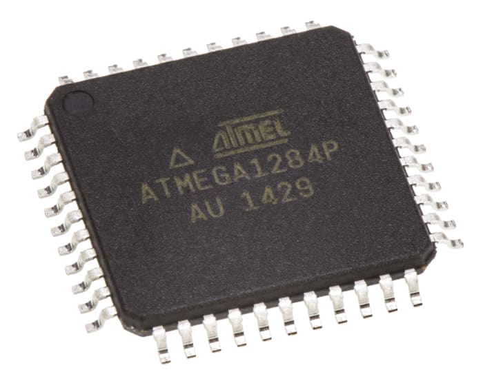 Microchip ATMEGA1284P-AU, 8bit AVR Microcontroller, ATmega, 20MHz, 128 kB, 4 kB Flash, 44-Pin TQFP