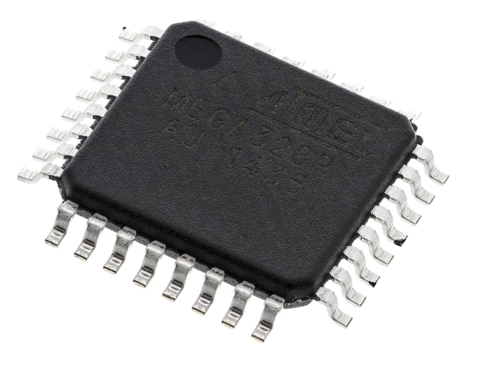 Atmel ATMEGA328P-AU, 8bit AVR Microcontroller, ATmega, 20MHz, 1 kB, 32 kB Flash, 32-Pin TQFP