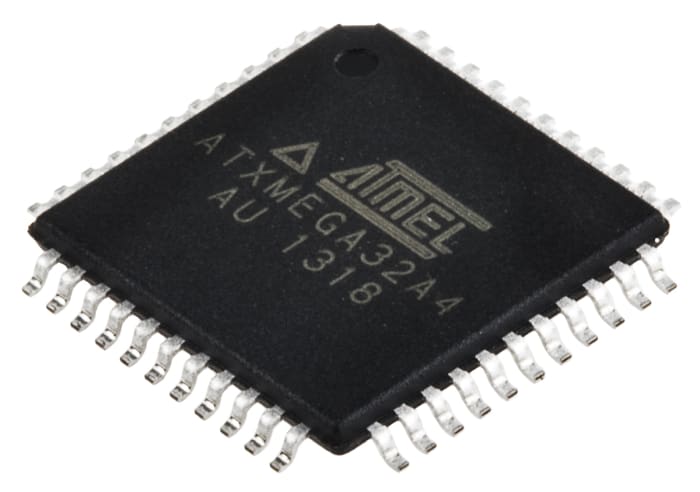 Microchip, 8/16bit AVR, AVR Xmega Microcontroller, 32MHz, 1 kB, 32 kB Flash, 44-Pin TQFP