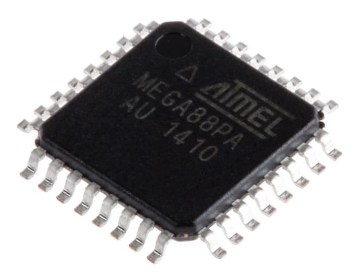 Microcontrôleur, 8bit, 1 ko RAM, 512 B, 8 kB, 20MHz, TQFP 32, série ATmega