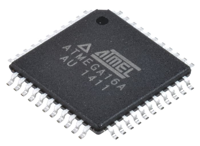 Microchip ATMEGA16A-AU, 8bit AVR Microcontroller, ATmega, 16MHz, 16 kB, 512 B Flash, 44-Pin TQFP