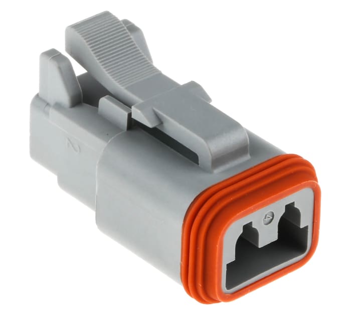 Amphenol Industrial, AT Automotive Connector Plug Cable Mount 2 Way AT06-2S