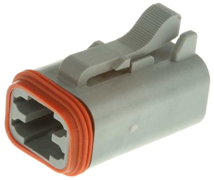 Amphenol Industrial, AT Automotive Connector Plug Cable Mount 4 Way AT06-4S