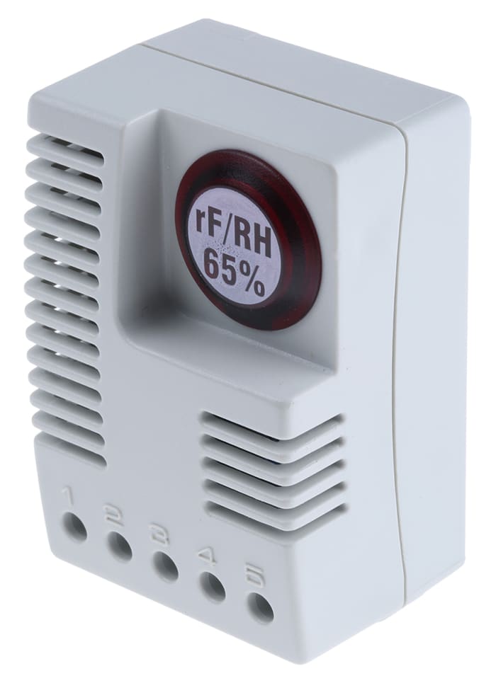 STEGO Hygrostat, Preset, 65%RH, 230 V ac, DIN Rail