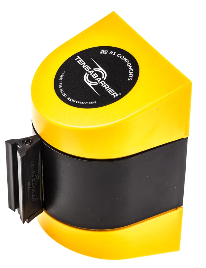 Tensator Yellow Stainless Steel Retractable Barrier, 4.6m, Yellow Tape