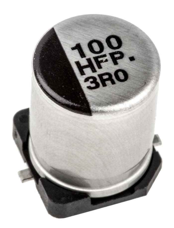 Panasonic 100μF Aluminium Electrolytic Aluminium Electrolytic Capacitor 50V dc, Surface Mount - EEEFP1H101AP