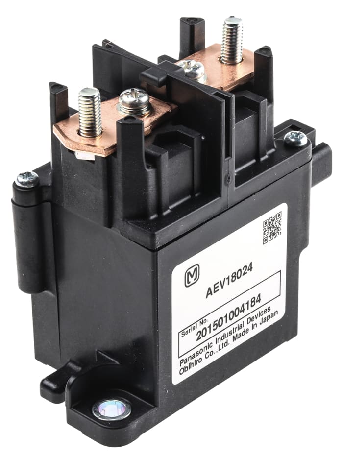 Relais automobile Panasonic, 24V c.c., 80A, 1 NO, Montage sur platine