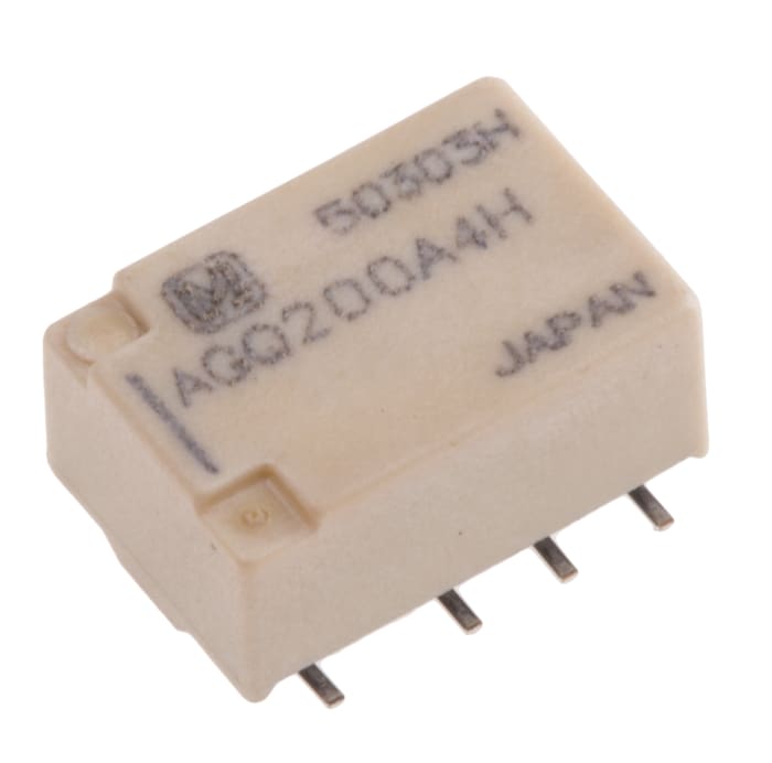 Panasonic Surface Mount Signal Relay, 4.5V dc Coil, 1A Switching Current, DPDT