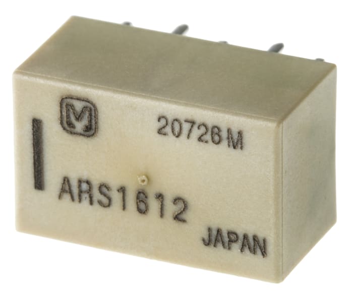 ARS1612 Panasonic Panasonic PCB Mount High Frequency Relay, 12V dc Coil, 50Ω Impedance, 3GHz