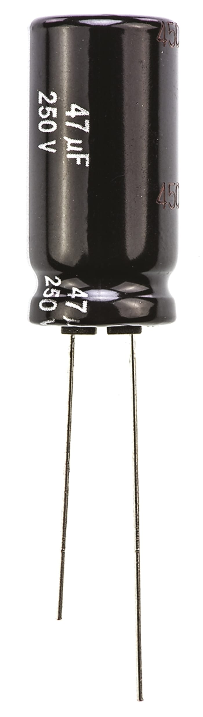 Panasonic 47μF Aluminium Electrolytic Capacitor 250V dc, Radial, Through Hole - EEUEE2E470