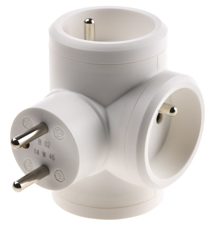 Legrand French Mains Connector, 16A White, Cable Mount Polymer, 230 V
