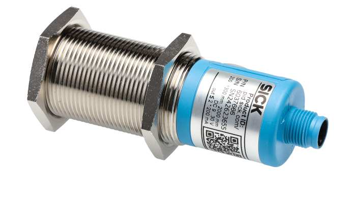 Sensor de proximidad SICK, rosca M30, alcance 1,3 m, alim. 9 → 30 Vdc, salida digital PNP x2, NO/NC, IP65, IP67