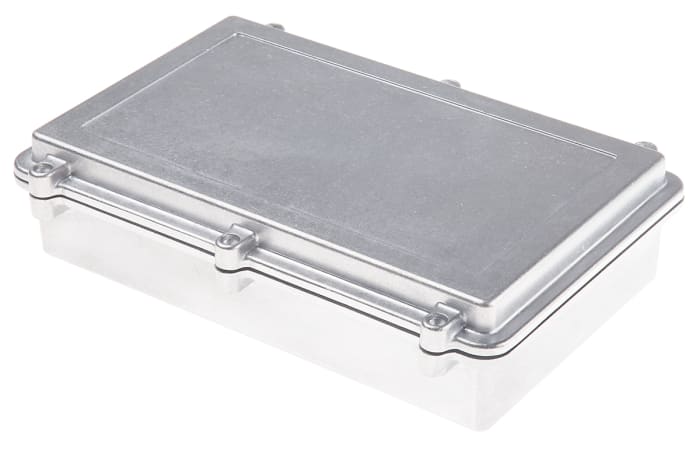 Boîtier RS PRO en Fonte d'aluminium, 274 x 173 x 66mm, Argent IP67, Blindé