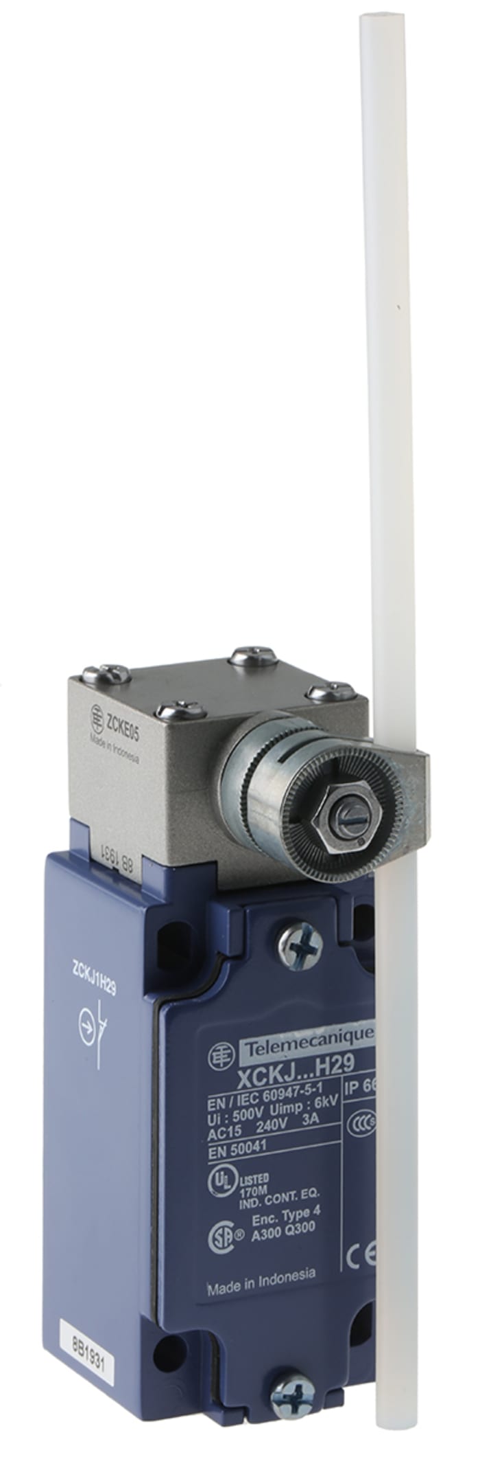 Telemecanique Sensors OsiSense XC Series Lever Limit Switch, NO/NC, IP66, SPDT, Zinc Alloy Housing, 240V ac Max, 10A Max