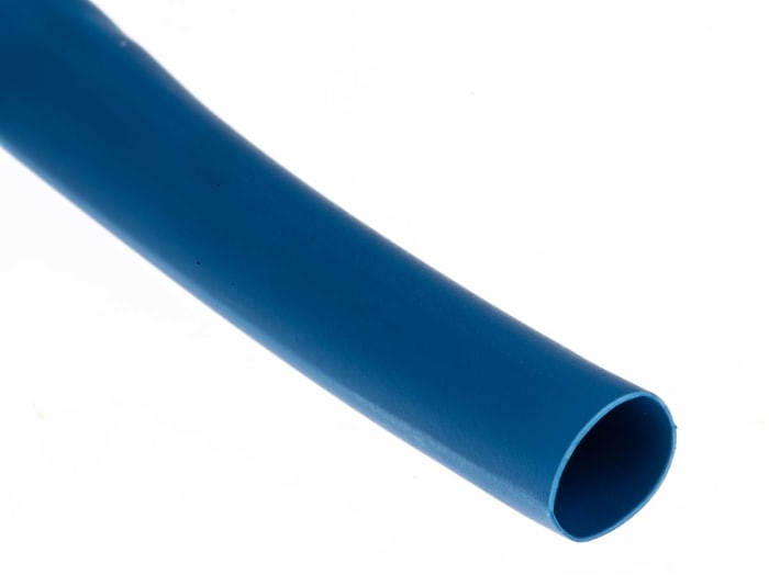 RS PRO Heat Shrink Tubing, Blue 6mm Sleeve Dia. x 7m Length 3:1 Ratio