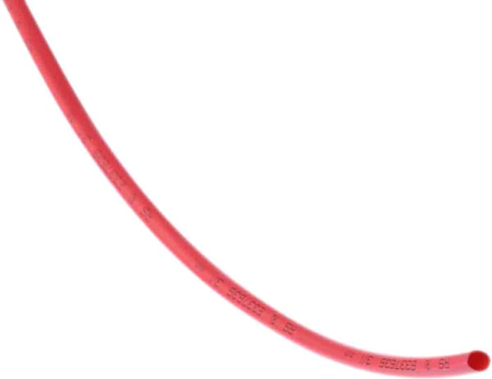 Gaine thermorétractable RS PRO, Diam. 3mm, Long. 10m, Rétreint 3:1, Rouge
