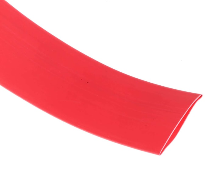 RS PRO Heat Shrink Tubing, Red 24mm Sleeve Dia. x 3m Length 3:1 Ratio