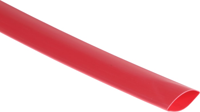 Gaine thermorétractable RS PRO, Diam. 12mm, Long. 4m, Rétreint 3:1, Rouge