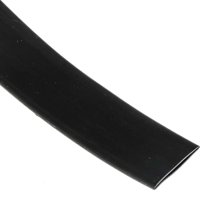 RS PRO Heat Shrink Tubing, Black 12.7mm Sleeve Dia. x 6m Length 2:1 Ratio