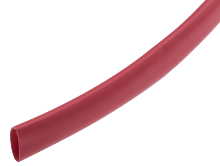 RS PRO Heat Shrink Tubing, Red 4.8mm Sleeve Dia. x 9m Length 2:1 Ratio