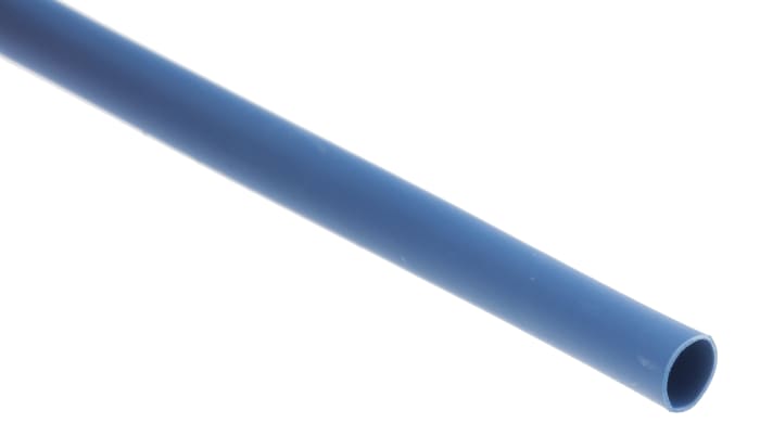 Gaine thermorétractable RS PRO, Diam. 2.4mm, Long. 10m, Rétreint 2:1, Bleu