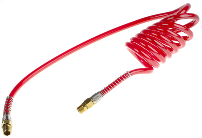 RS PRO 2m, PUR Coil Tubing with Connector, with R 3/8 connector