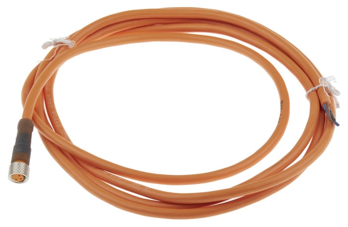 SMC Straight Male 3 way M8 to Unterminated Sensor Actuator Cable, 2m