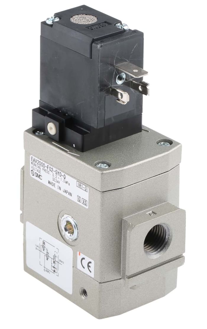 Pneumatické elektromagnetické ventily, řada: EAV2000 G 1/4 Solenoid/vodič/pružina samostatný SMC