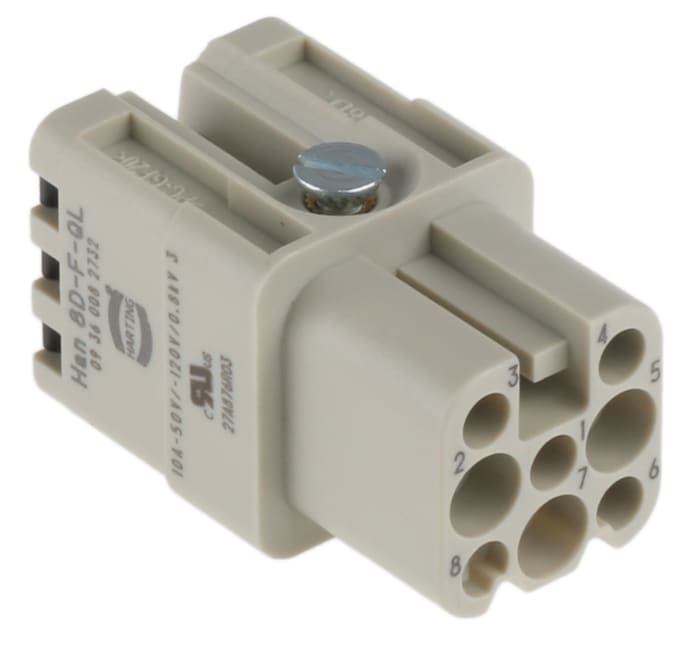 09360082732 HARTING HARTING Heavy Duty Power Connector Insert, 10A