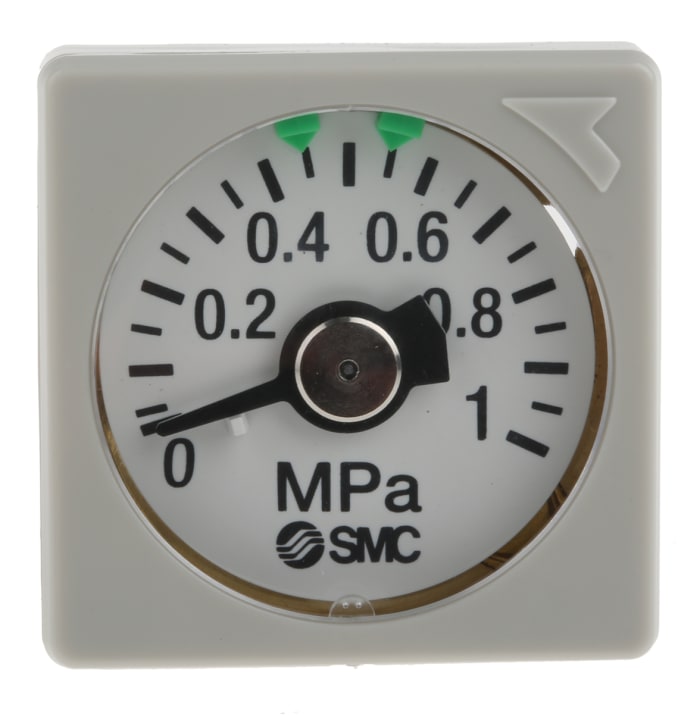 GC310AS SMC SMC Back Entry Pressure Gauge 1MPa, GC310AS 7008773 RS Components