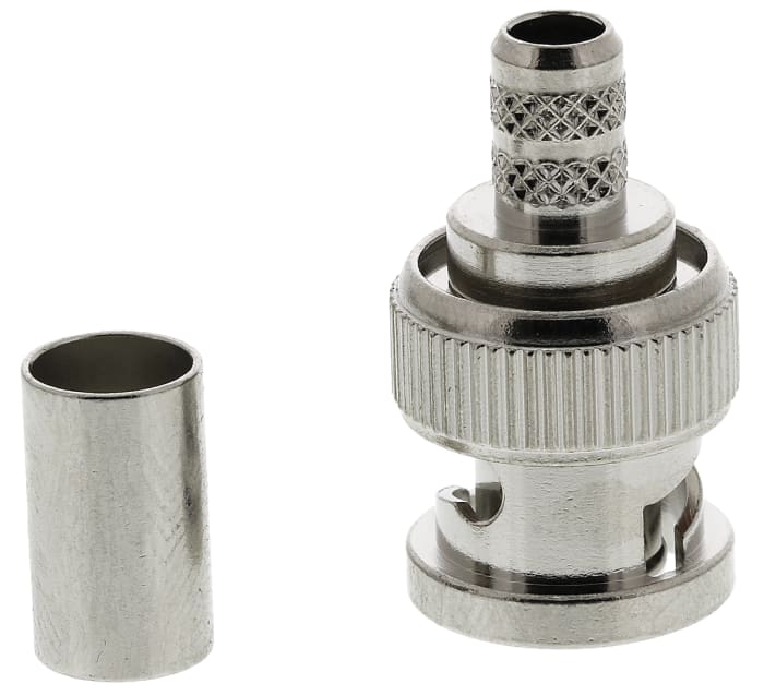 Amphenol RF, Plug Cable Mount BNC Connector, 75Ω, Crimp Termination, Straight Body